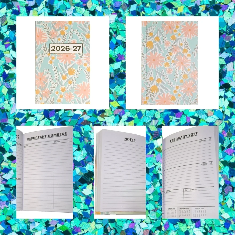 Hard Cover Weekly 2 Year Pocket/Purse/Briefcase Planners 2025-26 (price per ea)